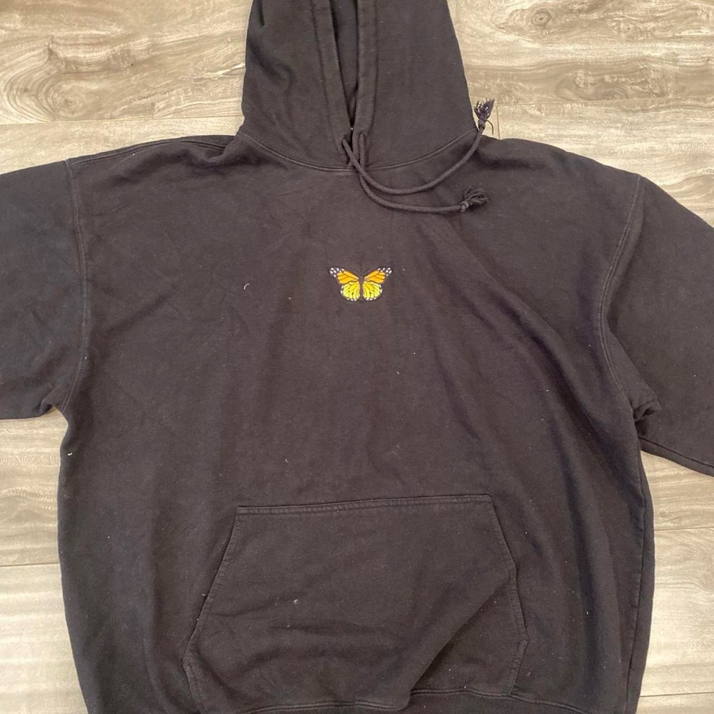 Brandy Melville Black butterfly Hoodie